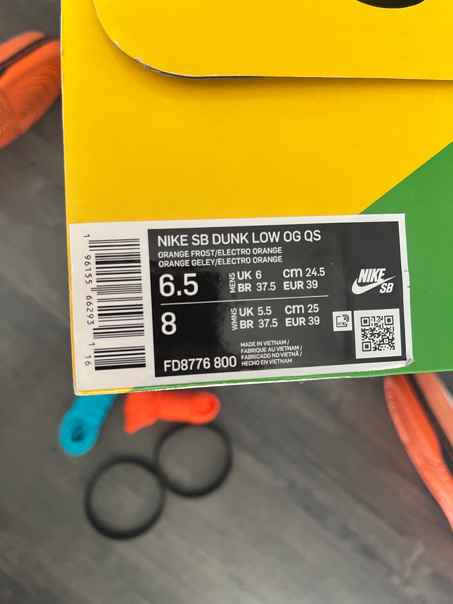 Seconde-Main Nike SB Dunk Low "Orange Lobster" (Taille : 39)