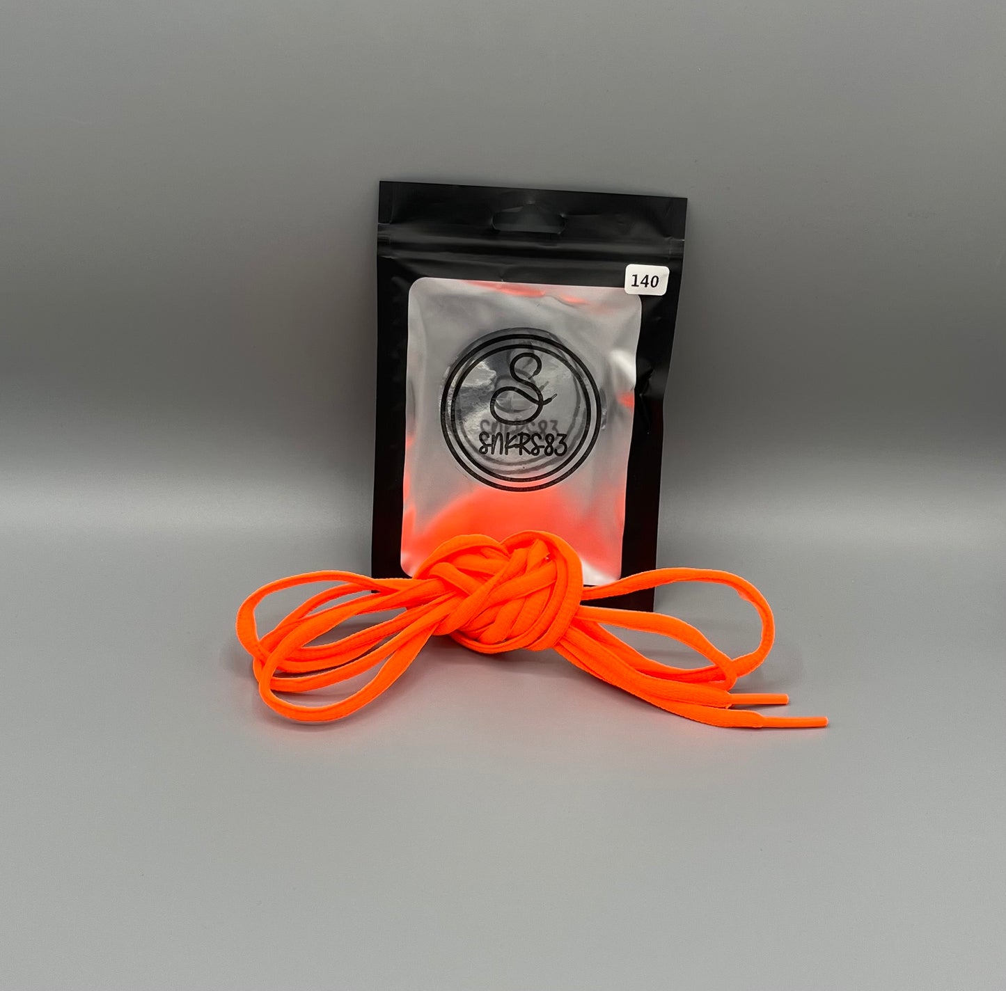 Lacet rond orange pour chaussures