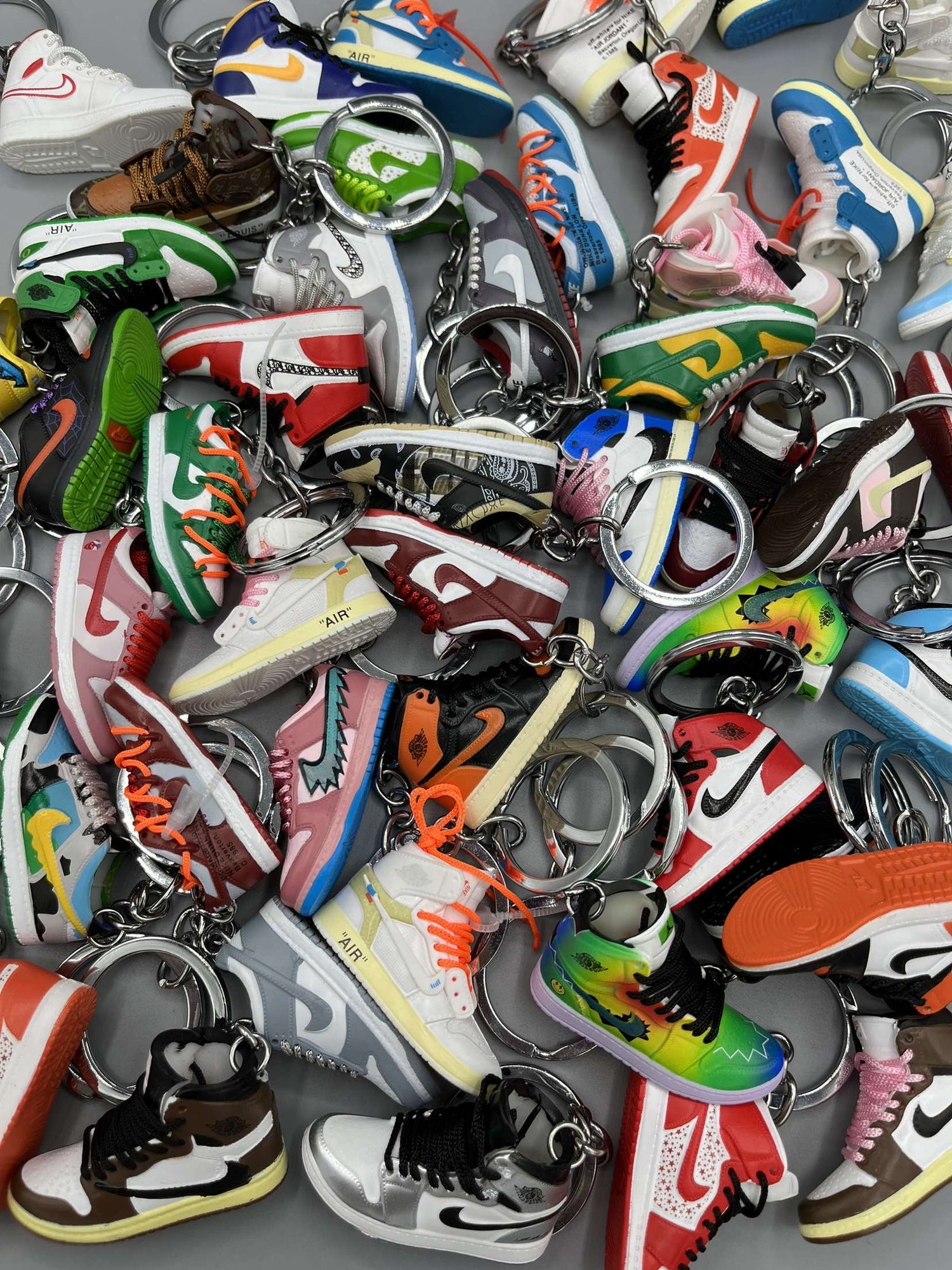Nos Porte-Clés Mini Sneakers 3D