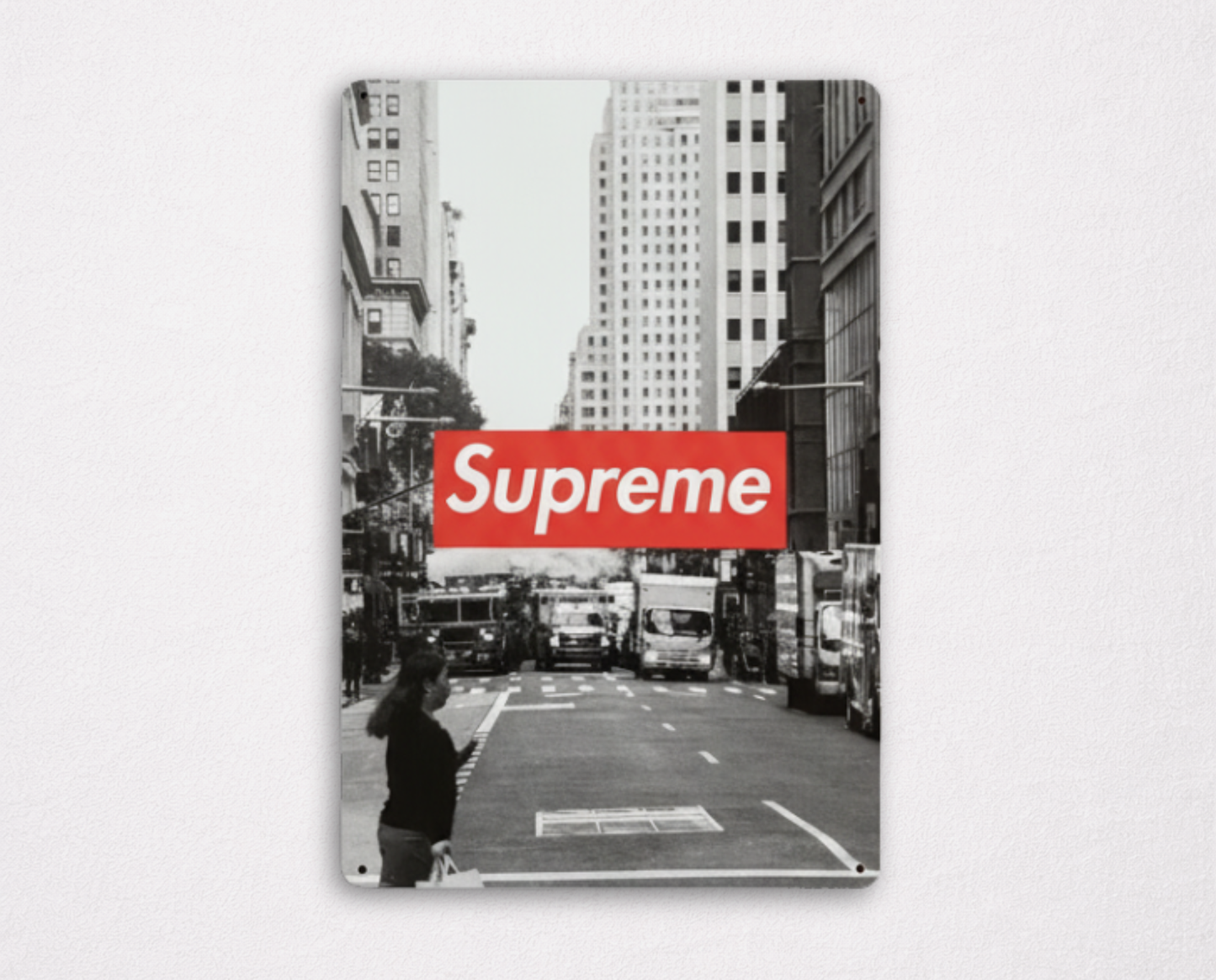 Affiche Métallique Supreme - New-York