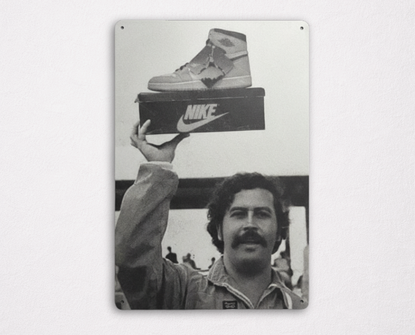 Affiche Métallique Nike - Pablo Escobar