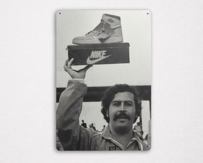 Affiche Métallique Nike - Pablo Escobar