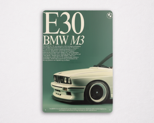 Affiche Métallique BMW - M3