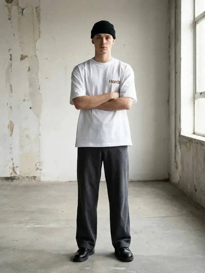 T-shirt blanc Rest coupe boxy 100 % coton