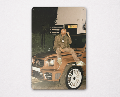 Affiche Métallique Travis Scott - Class G