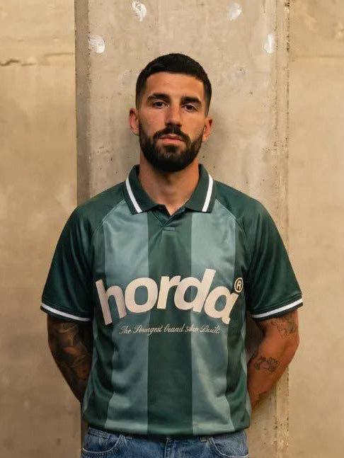 Polo Horda style calcio en mesh recyclé vert forêt: S