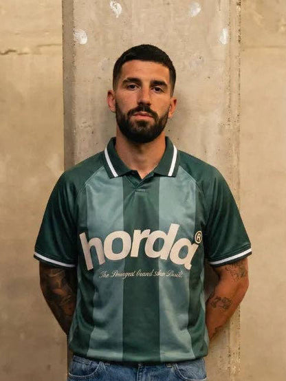 Polo Horda style calcio en mesh recyclé vert forêt: S