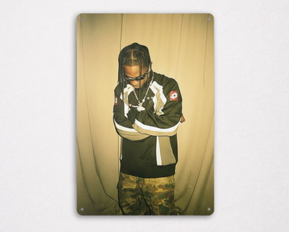 Affiche Métallique Travis Scott