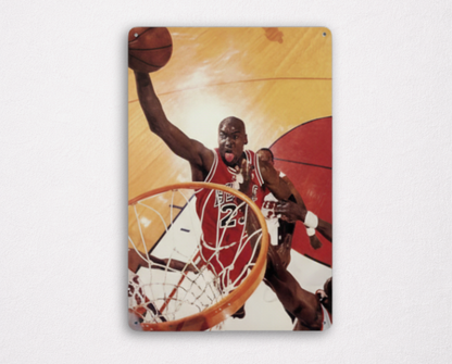 Affiche Métallique Michael Jordan - Dunk