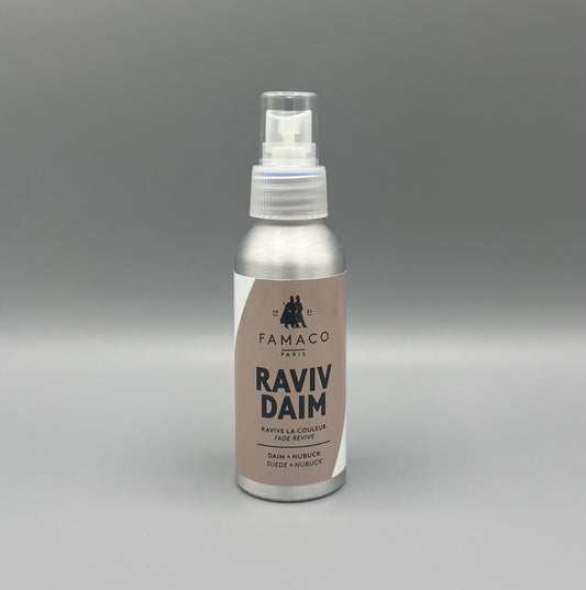 Famaco Raviv Daim – Spray Rénovateur Daim et Nubuck Incolore