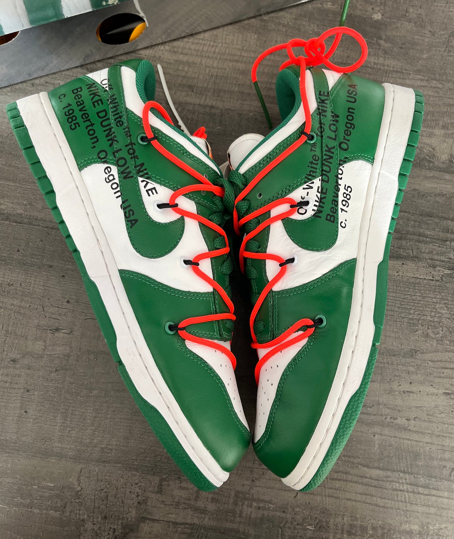 Seconde-Main Nike Dunk Low x Off-White "Pine Green" (Taille : 44)