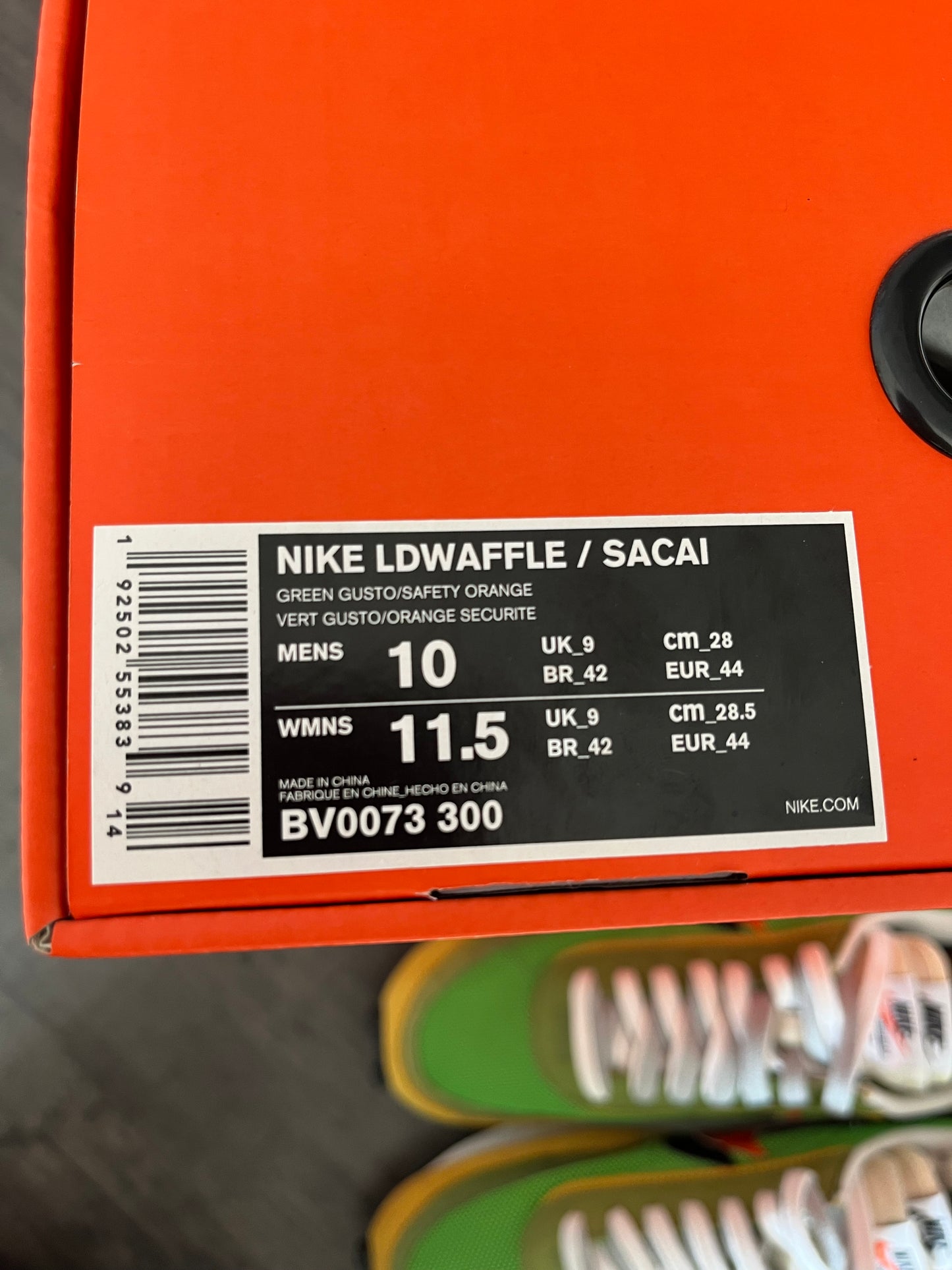 Seconde-Main Nike LDWaffle x Sacai "Green Gusto" (Taille : 44)
