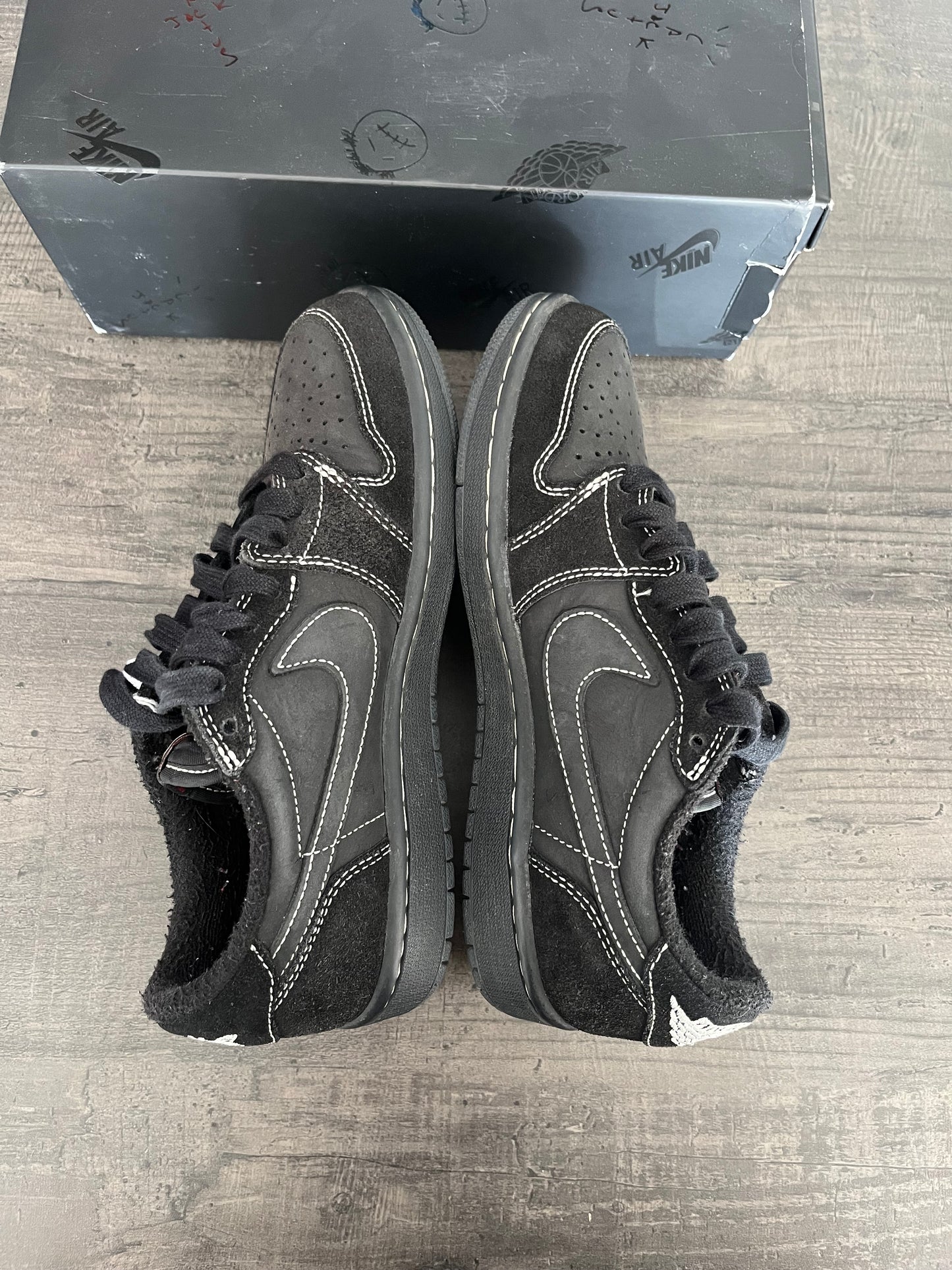 Seconde-Main Air Jordan 1 Low OG x Travis Scott "Black Phantom" (Taille : 37.5)