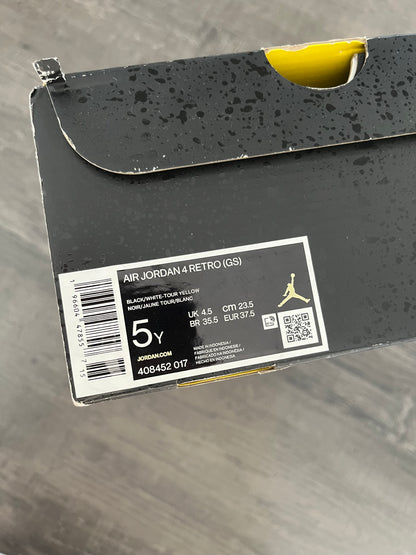Seconde-Main Air Jordan 4 "Thunder Yellow" (Taille : 37.5 GS)