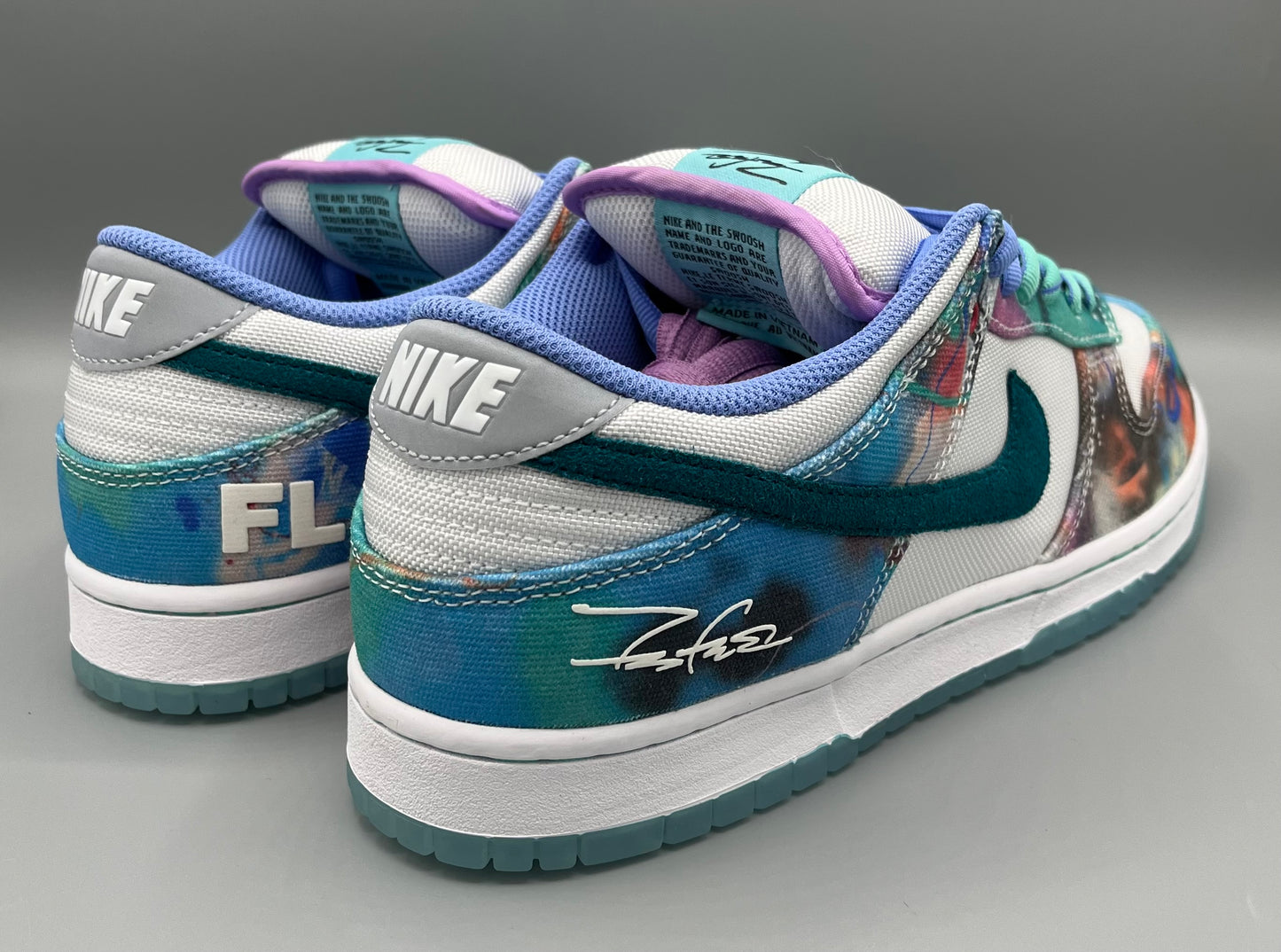 Nike SB Dunk Low x Futura Laboratories "Bleached Aqua"