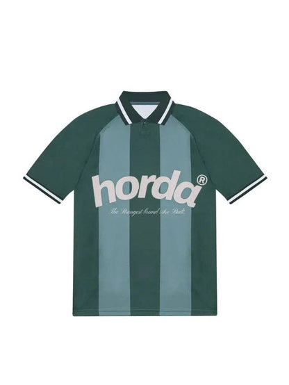 Polo Horda style calcio en mesh recyclé vert forêt: XL