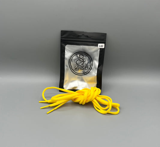 lacets rond jaune chaussures