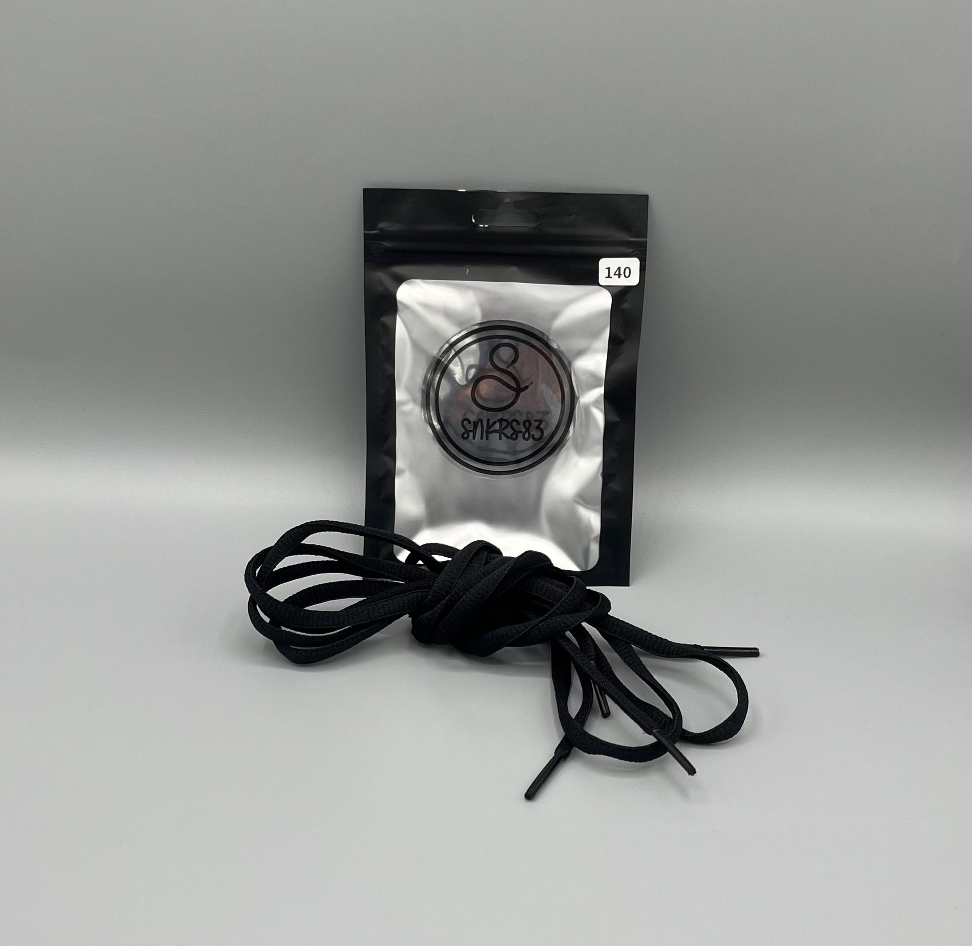 Lacet rond noir pour chaussures