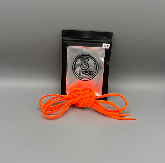 Lacet rond orange pour chaussures
