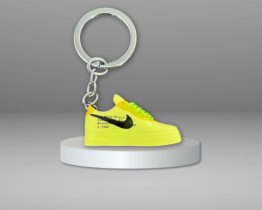 Porte-Clés Nike Air Force x Off-White Jaune